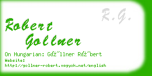 robert gollner business card